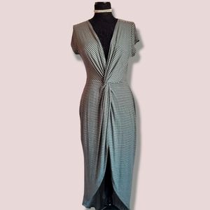 Stripped green maxi dress
